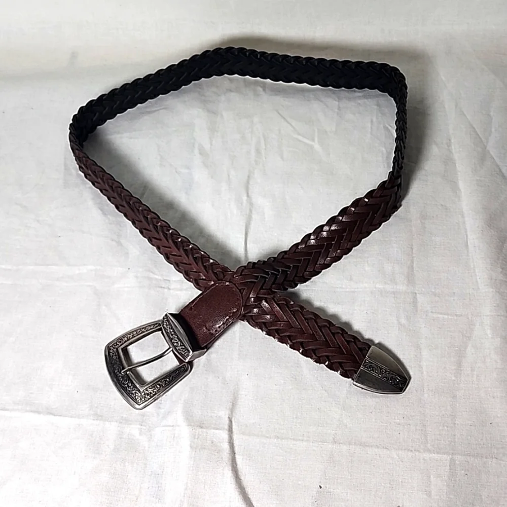 BRAIDED Brown Belt Size L 🧡
